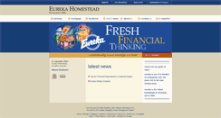 Desktop Screenshot of eurekahomestead.com